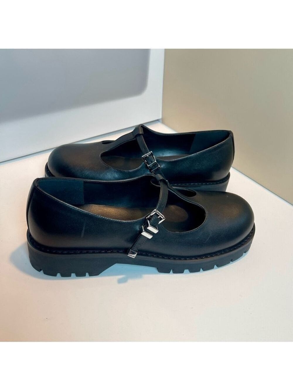 Michael Kors Women's Darrington Mary Jane Leather Shoes Black Sz 8.5 - Picture 10 of 14